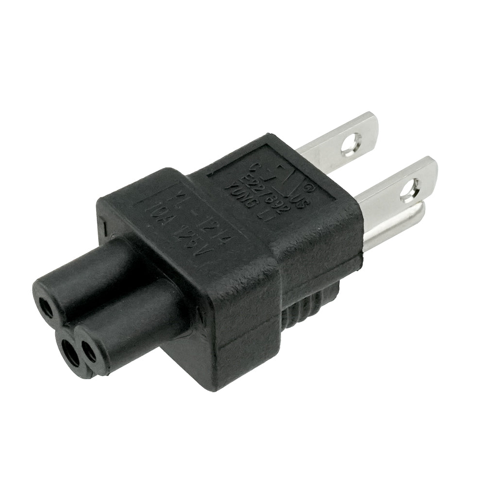 2PCS Universal Travel Adapter for USA, Worldwide Plug to US Nema 5-15P  Plug,with Safety Door IEC Type B plug.